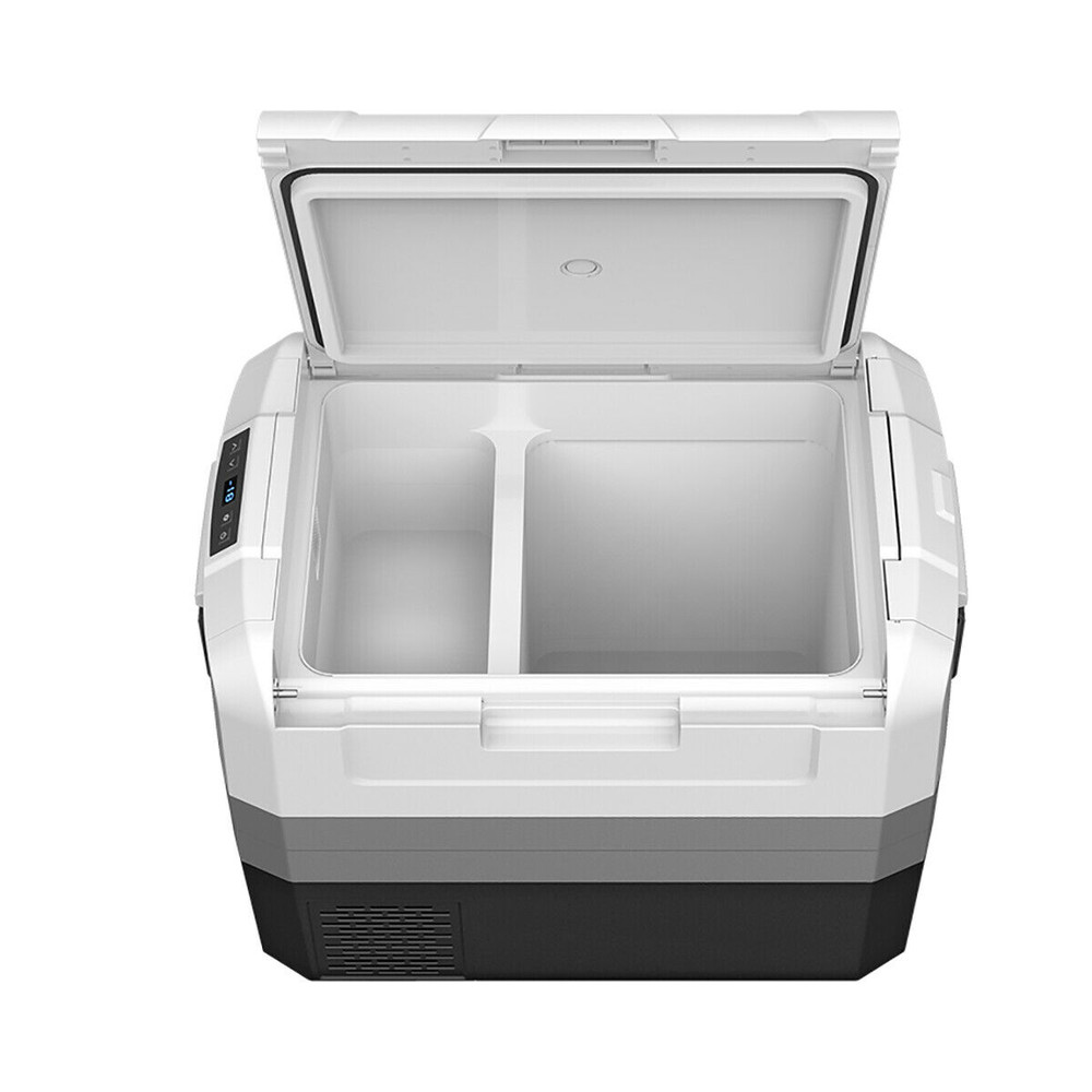 Quart Portable Electric Camping Car Cooler Car Refrigerator, Dual Zone Freezer Fridge for Car, RV, Truck, Travel