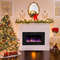 30-Inch Recessed Ultra Thin Electric Fireplace Heater with Glass Appearance, Wall Mounted or Insert, 12 Flame Colors