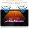 30-Inch Recessed Ultra Thin Electric Fireplace Heater with Glass Appearance, Wall Mounted or Insert, 12 Flame Colors