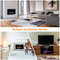 30-Inch Recessed Ultra Thin Electric Fireplace Heater with Glass Appearance, Wall Mounted or Insert, 12 Flame Colors
