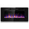 36 Inch Ultra Thin Wall Mounted Electric Fireplace with Remote Control, 12 Flame Colors & Timer, Recessed