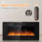 36 Inch Ultra Thin Wall Mounted Electric Fireplace with Remote Control, 12 Flame Colors & Timer, Recessed