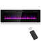 Modern 60-Inch Electric Fireplace, Ultra Thin Design with 2 Heat Settings