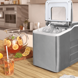 portable countertop ice maker, 26lbs/24h ice production with free scoop