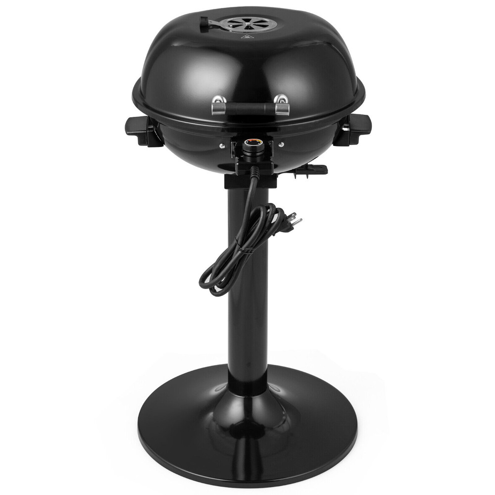 Electric BBQ Grill, 1600W Portable Grill with Non-Stick Surface & Warming Rack – Smokeless Cooking