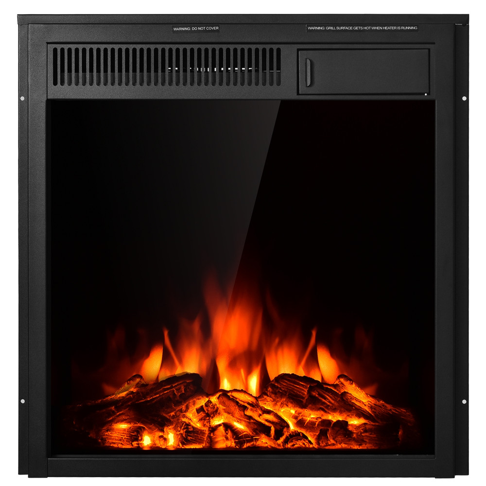 Electric Fireplace Insert, 22.5 Inch Freestanding or Recessed Heater for Home & Office
