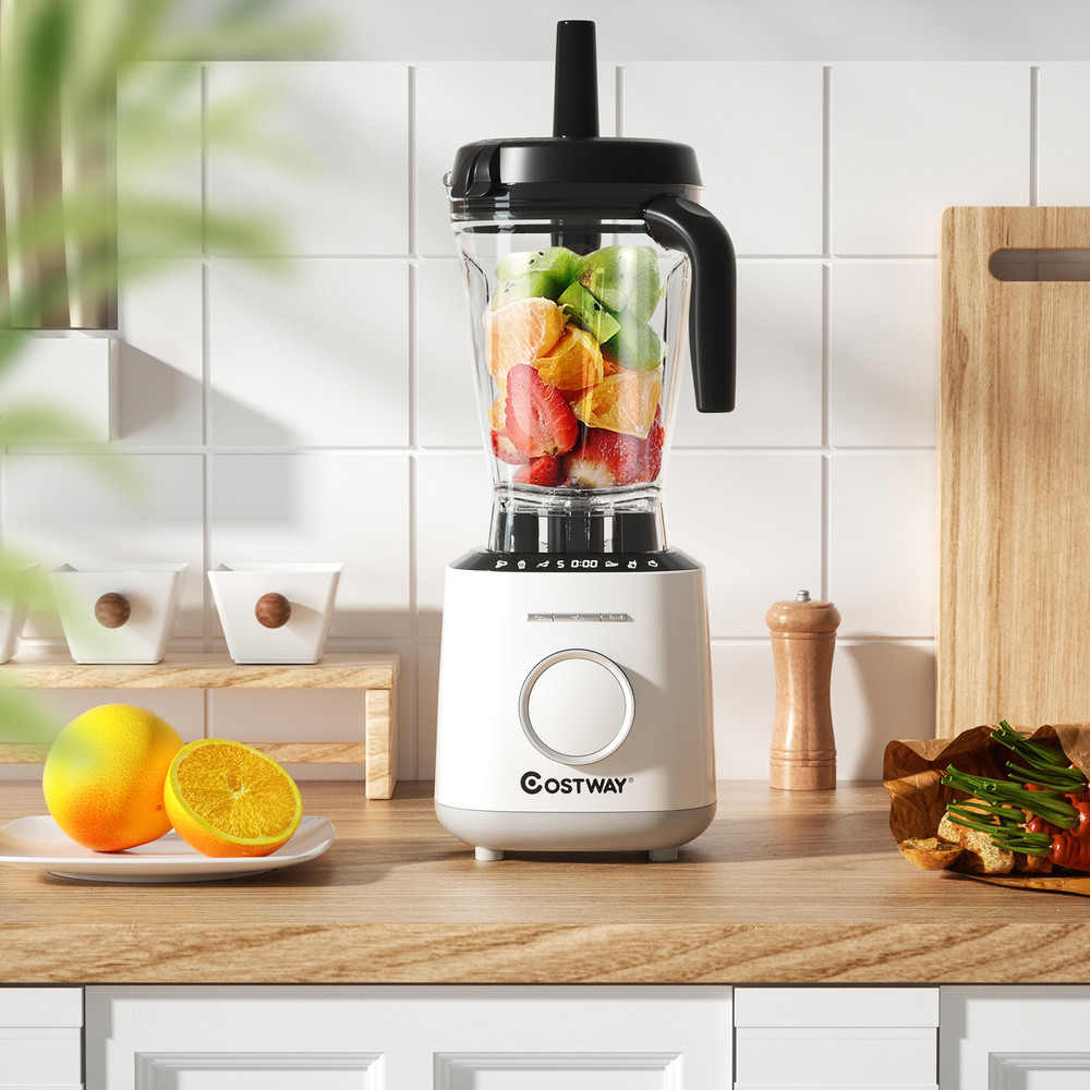 1500W Countertop Smoothies Blender, 10-Speed Control & 6 Pre-Set Programs for Perfect Blending