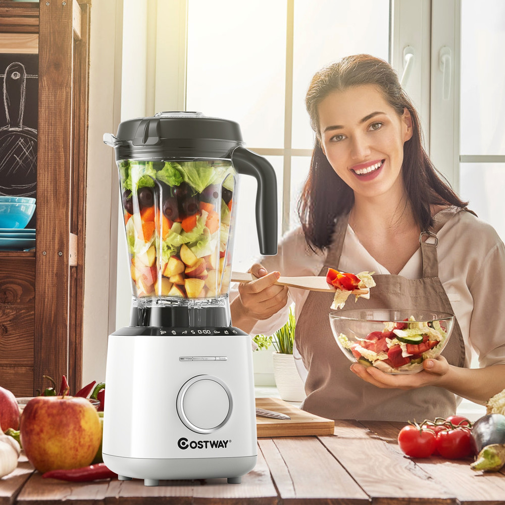 1500W Countertop Smoothies Blender, 10-Speed Control & 6 Pre-Set Programs for Perfect Blending