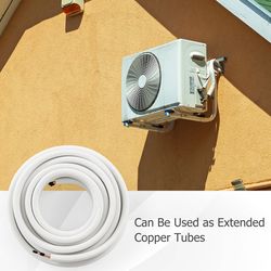 50 feet mini split line set, 1/4" & 3/8" copper pipes & tubing for ac/heat pump