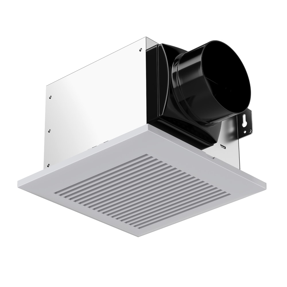 Heavy-Duty 80 CFM Bathroom Exhaust Fan with 4-Inch Duct, Durable Metal Housing, Energy Efficient