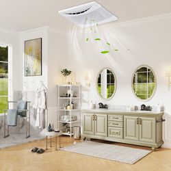 commercial-grade 110 cfm ceiling exhaust fan, metal housing, quiet & energy-efficient airflow