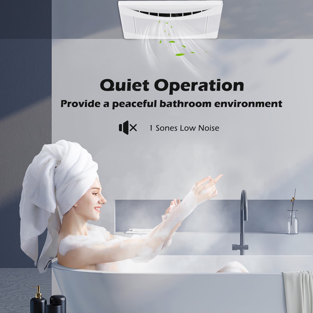 CommercialGrade 110 CFM Ceiling Exhaust Fan Metal Housing Quiet EnergyEfficient Airflow 5