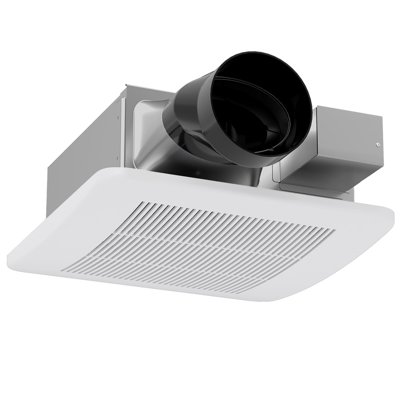 Adjustable Ceiling Mount Bathroom Exhaust Fan, Pick-A-Flow, 4-Inch Duct, 50-110 CFM