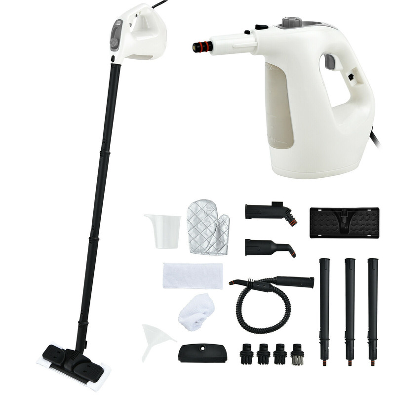 1400W High-Pressure Steam Cleaner, Multipurpose, 17-Piece Accessories for Home & Commercial Use