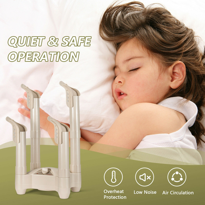 Heated Shoe Dryer & Boot Warmer, Adjustable Timer & Rapid Drying Blower