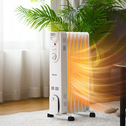 1500w electric space heater with 3 heat settings & safe protection, fast heating & energy efficient