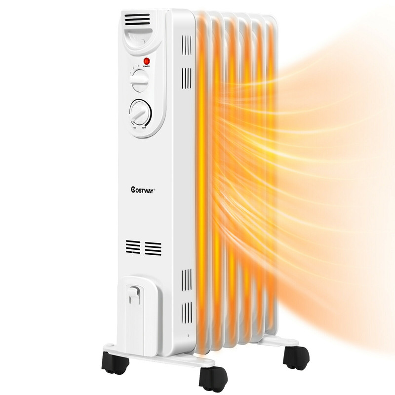 1500W Electric Space Heater With 3 Heat Settings Safe Protection Fast Heating Energy Efficient 7