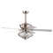 52-Inch Ceiling Fan with Wooden Blades, Remote Controlled for Easy Operation
