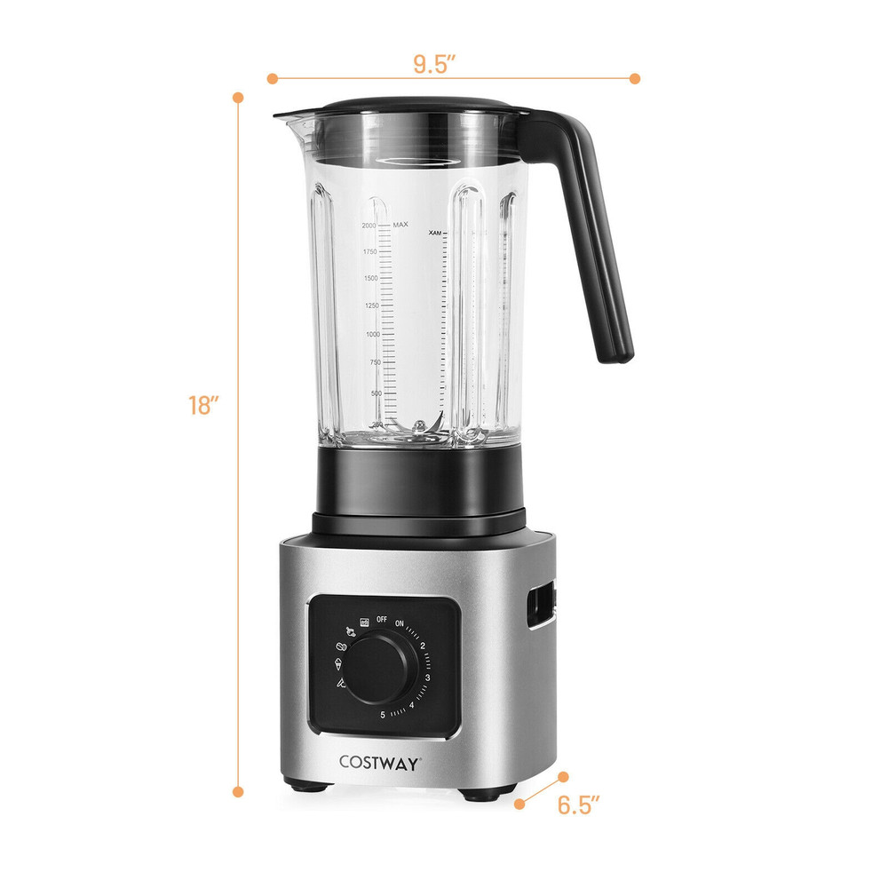 1500W 5Speed Countertop Blender With 5 Presets 68oz Tritan Jar For Smoothies More 4