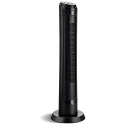 40 inch tower fan with remote, 75° oscillating floor fan, 3 wind modes & 4 speeds, quiet bladeless cooling fan for home