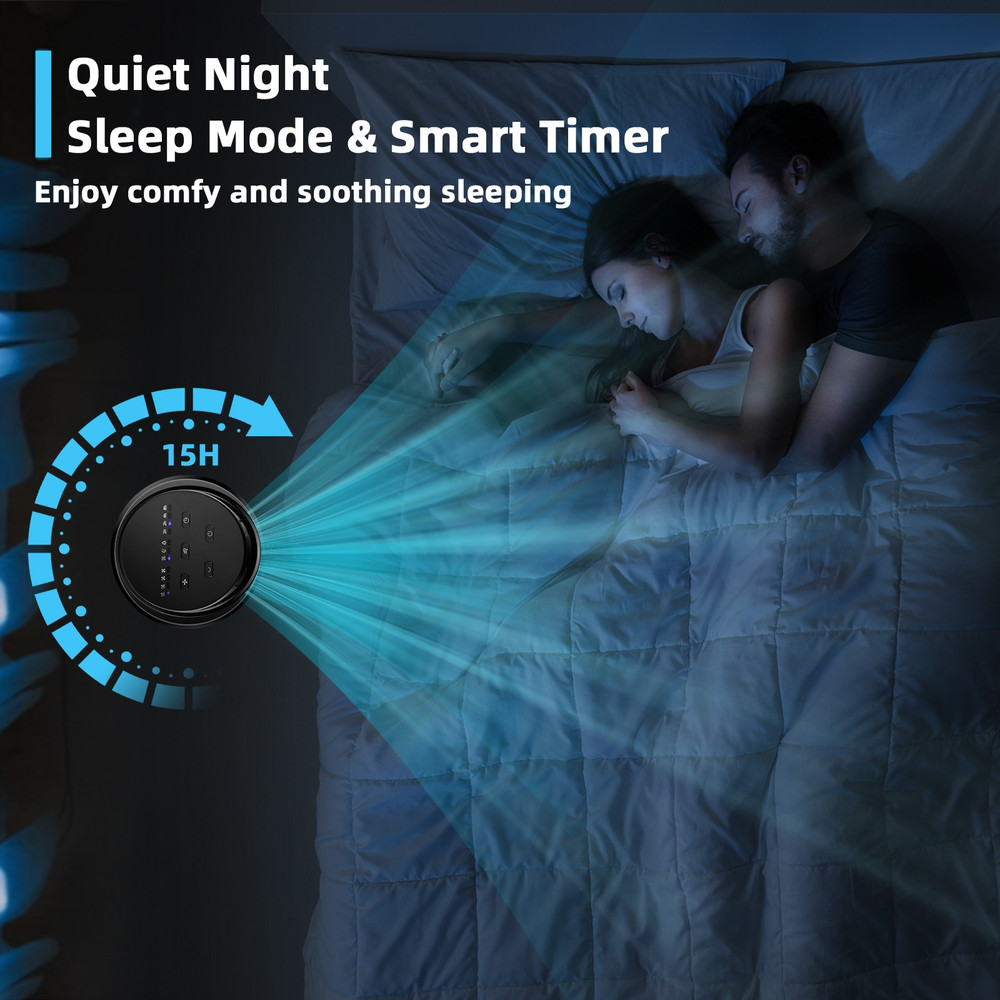 40 Inch Tower Fan with Remote, 75° Oscillating Floor Fan, 3 Wind Modes & 4 Speeds, Quiet Bladeless Cooling Fan for Home