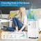 32 Pints 2000 Sq. Ft Dehumidifier for Home Basement with 3-Color Digital Display & Auto Drain