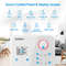 32 Pints 2000 Sq. Ft Dehumidifier for Home Basement with 3-Color Digital Display & Auto Drain
