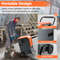 163 Pints Commercial Dehumidifier with Drain Hose, Timer, Portable Industrial Moisture Remover for Basement, Warehouse