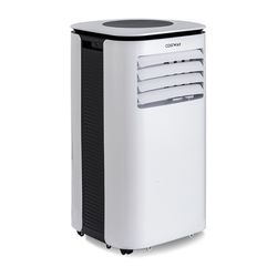 9000 btu portable air conditioner with fan & dehumidifier, 3-in-1 ac unit for room cooling, quiet operation