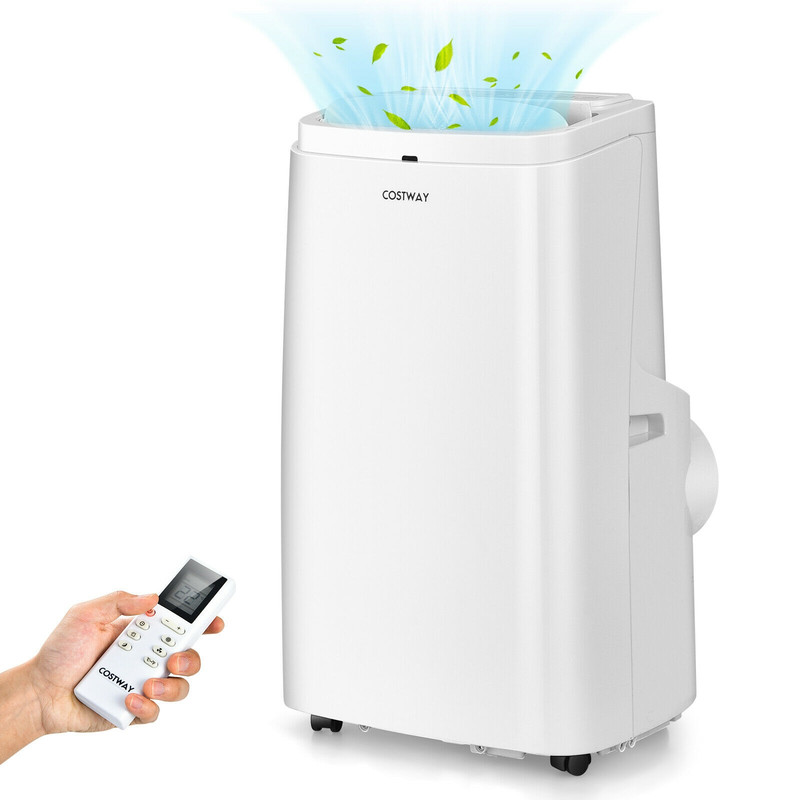 9000 BTU 3-in-1 Portable Air Conditioner with Remote, Quiet AC Unit for Bedroom, Home, Office, Cooling, Fan Dehumidifer