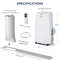12000 BTU (ASHRAE) 3-in-1 Portable Air Conditioner with Remote, AC Unit for Rooms Up to 450 Sq Ft, Dehumidifier & Fan