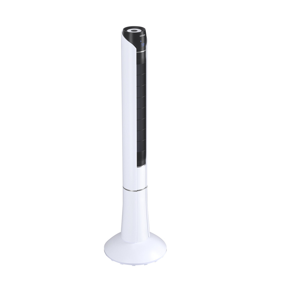 Portable 48 Inches Tower Fan with Remote Control, Bladeless Oscillating Quiet Floor Standing Fan for Bedroom, Office