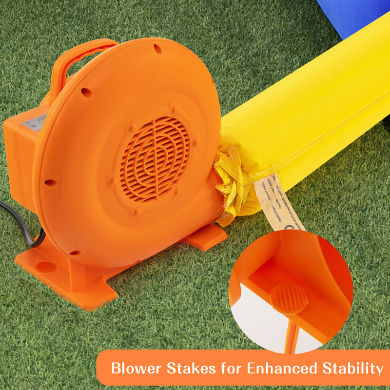 380W Air Blower (0.5HP) for Inflatables, 25ft GFCI-Protected Cord, IPX4 Waterproof, High-Speed Inflation