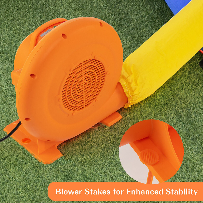 680W Air Blower (1.0HP) for Inflatables, 25ft GFCI-Protected Cord, Waterproof & High-Speed