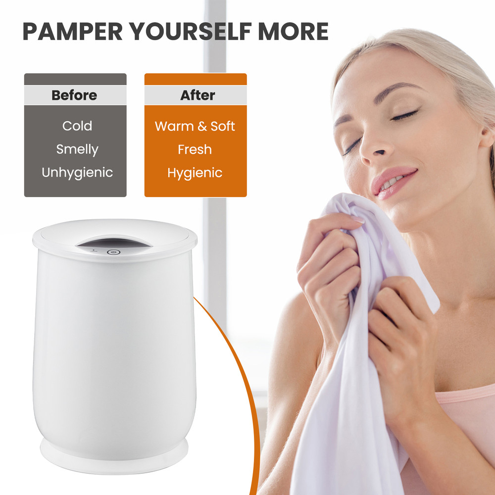 Portable Spa Hot Towel Heater with Flip-Top Lid & Fragrance Holder, Fast-Heating 21L Towel Warmer for Home Gifts