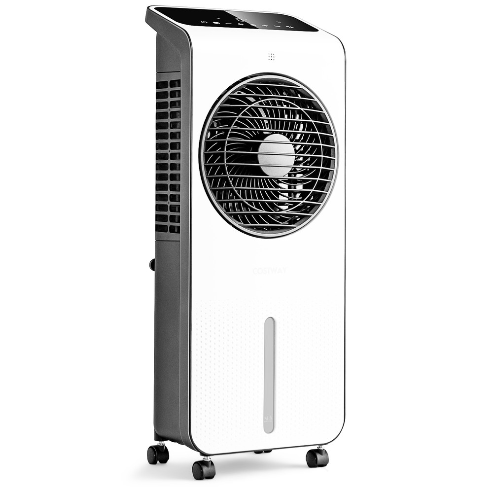 3-in-1 Evaporative Air Cooler with 12H Timer & Remote, Portable Swamp Cooler with Ice Packs & 360 Airflow
