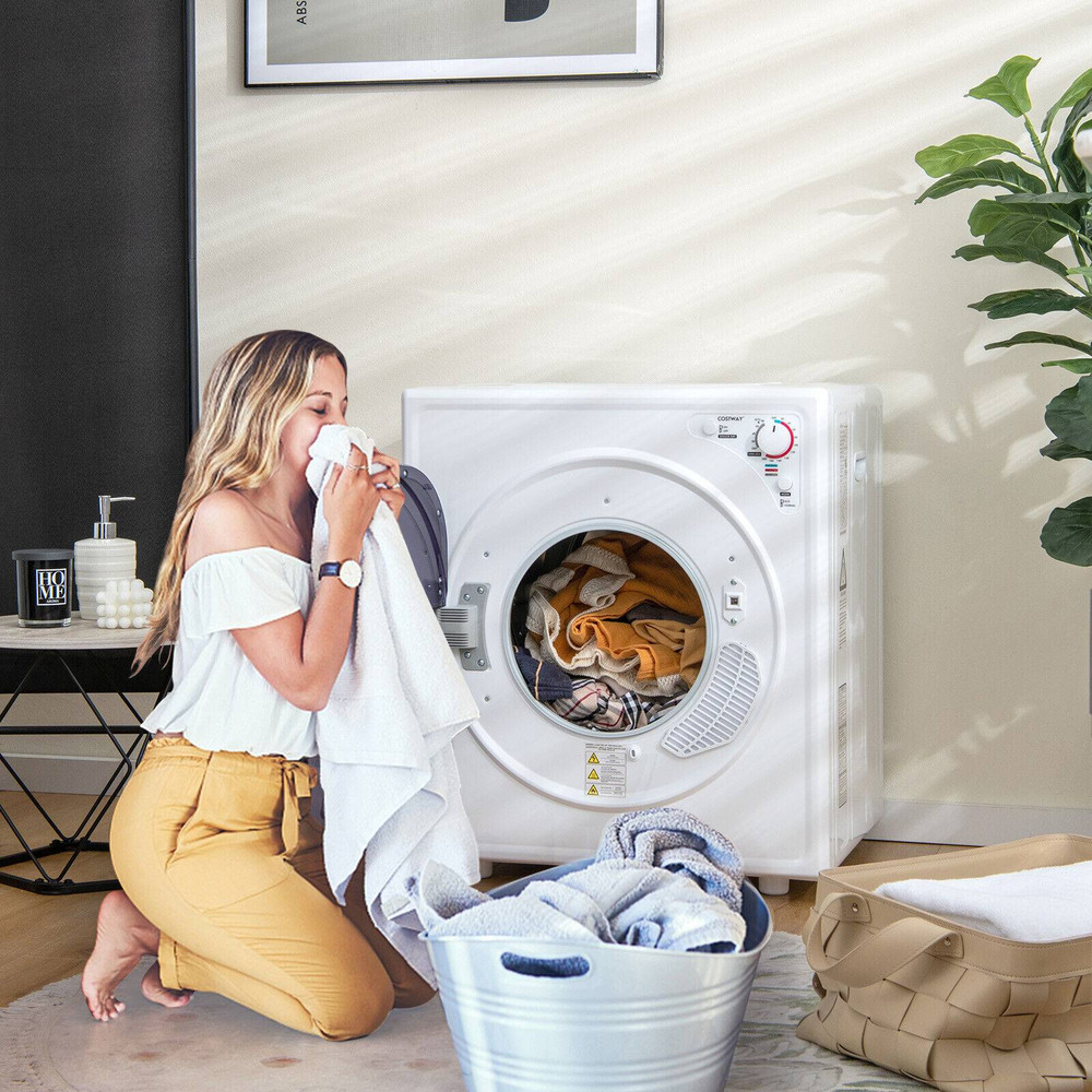 1500W Compact Laundry Dryer with Touch Panel, Portable & Energy-Efficient for Apartments