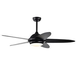 52 inch ceiling fan with lights, remote control, 3 wind speeds & reversible motor