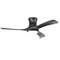 52 Inch Flush Mount Ceiling Fan with LED Light, Remote Control, Reversible DC Motor, 3 Color Temperatures