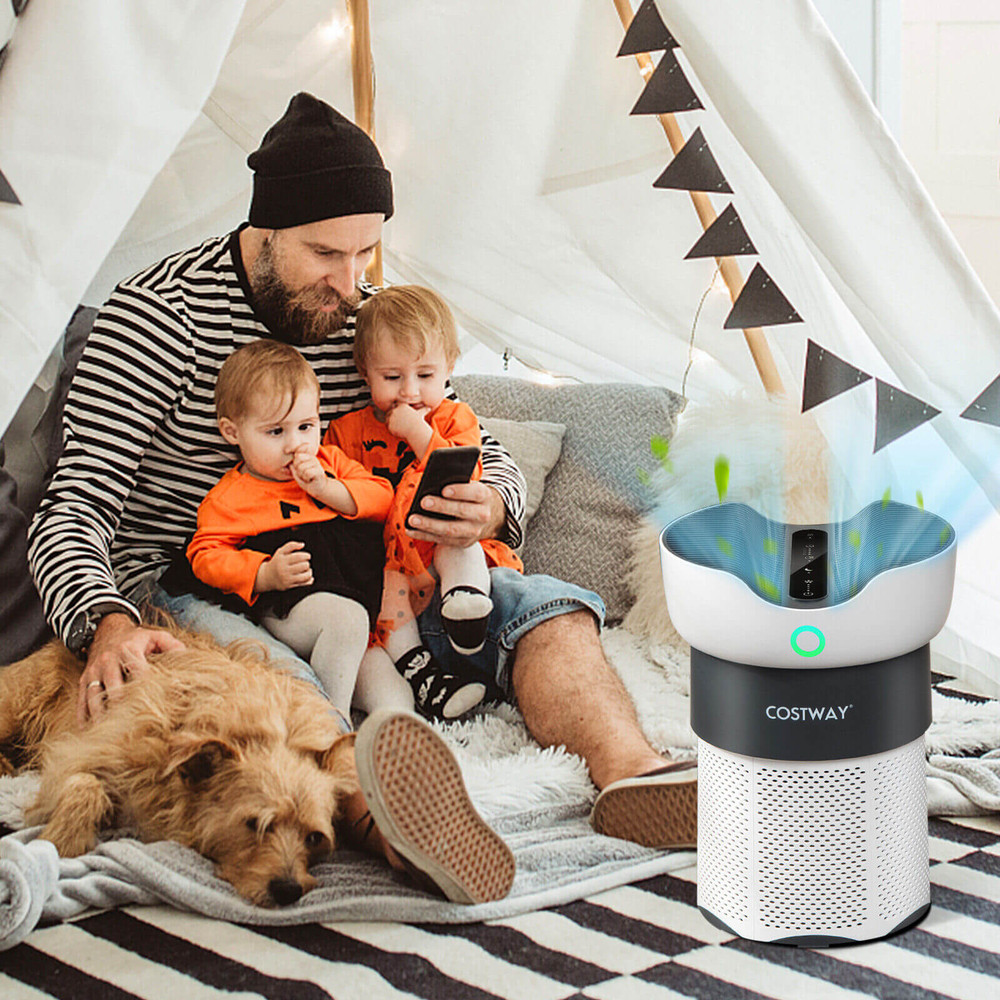 Air Purifier with Sleep Mode, H13 HEPA Filter, Covers Up to 1300 Sq Ft, 3-Stage Filtration, Ultra-Quiet