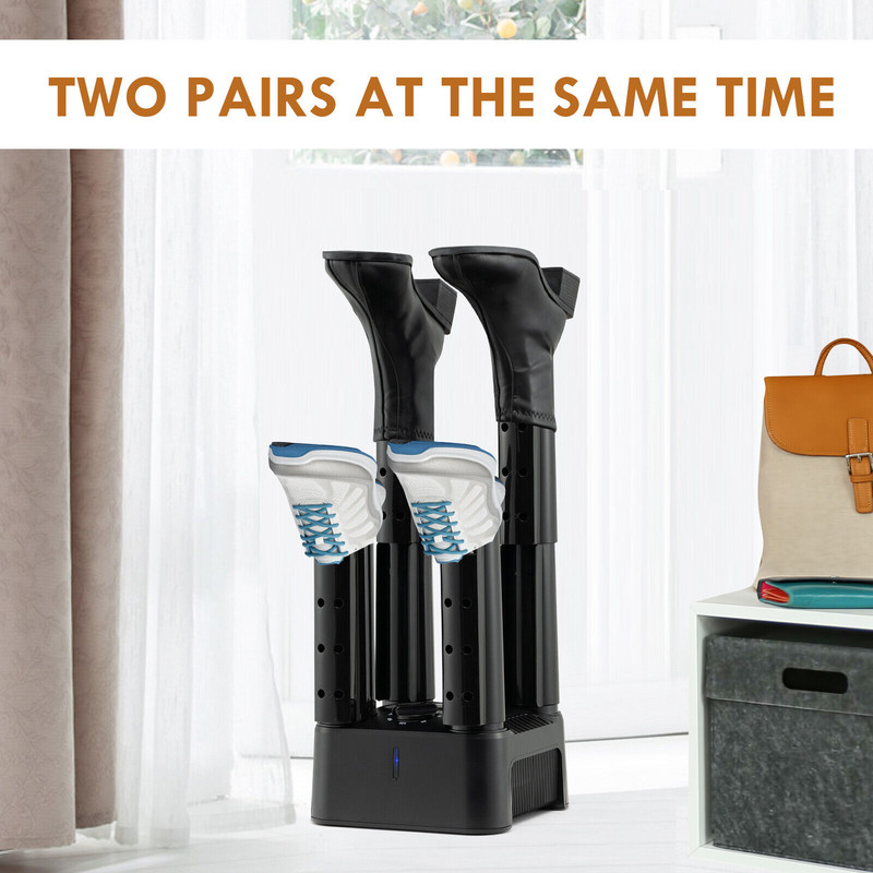 4-Shoe Electric Dryer with Timer, Prevent Odor, Mold & Bacteria Quick-Dry & Odor Elimination