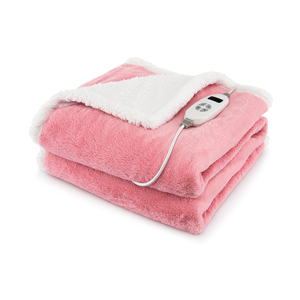 Electric Heated Blanket Throw with 10 Heat Settings, Reversible, Machine Washable & Ultra-Soft