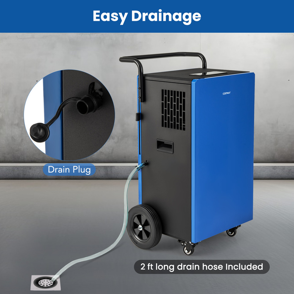 215 Pints 8000 Sq.Ft Commercial Dehumidifier for Home, Basement & Large Spaces with 24H Timer
