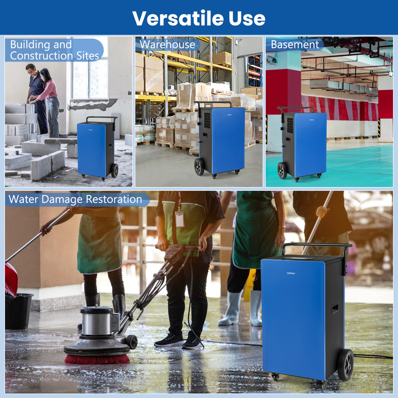 215 Pints 8000 Sq.Ft Commercial Dehumidifier for Home, Basement & Large Spaces with 24H Timer