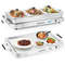 Electric Warming Tray With Temperature Control Large Buffet Food Warmer With 3 Trays Stainless Stee 7