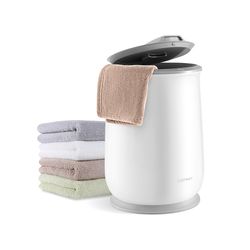 luxury towel warmer bucket with auto shut off for bathroom, rapid heating, 5.5 gal large capacity, safe spa towel