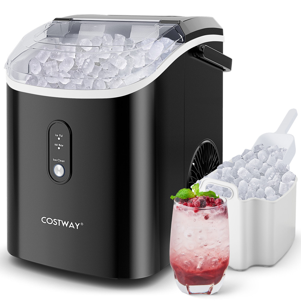 Compact Nugget Countertop Ice Maker With Soft Chewable Pellet Ice Efficient  Quiet Pellet Ice Maker 0