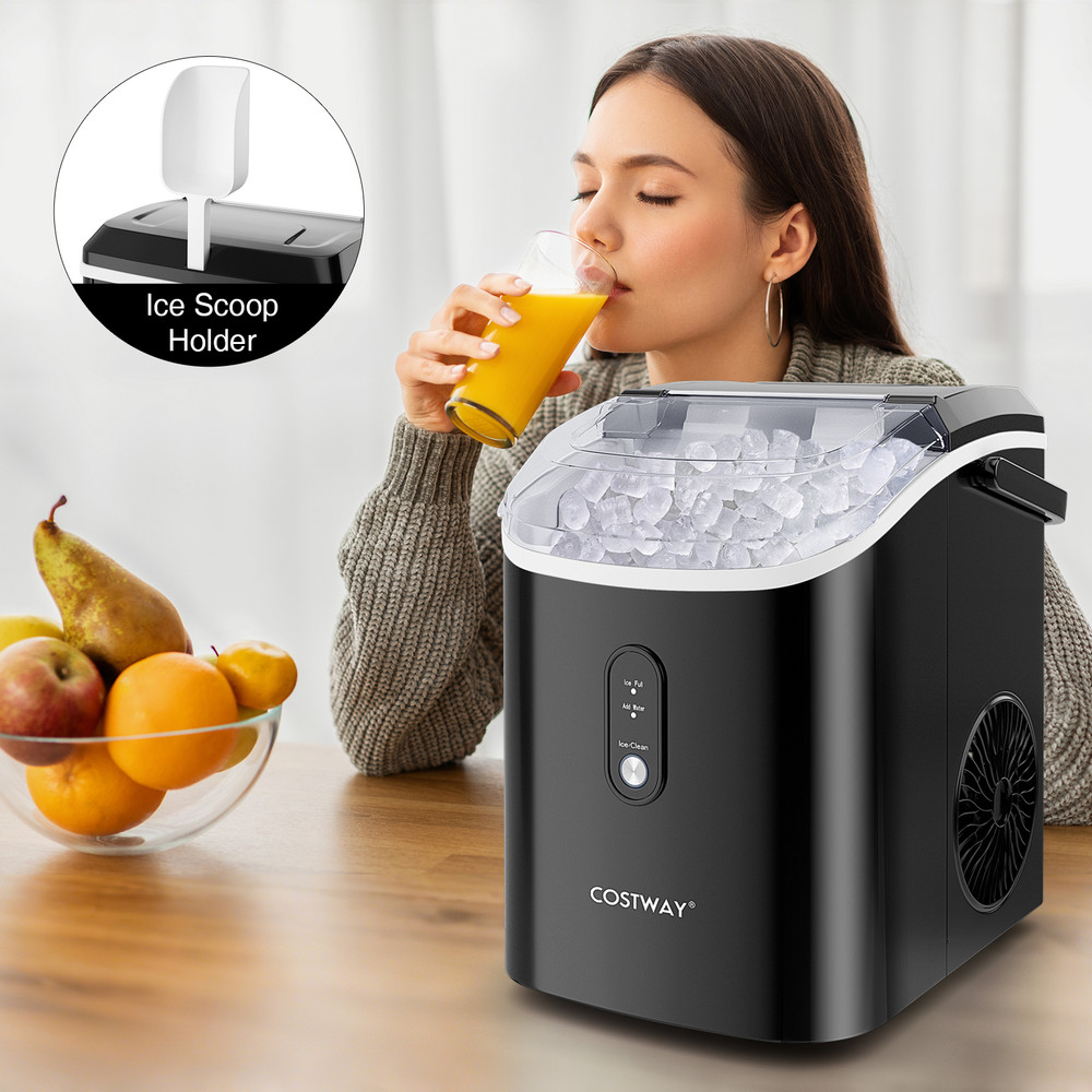 Compact Nugget Countertop Ice Maker With Soft Chewable Pellet Ice Efficient  Quiet Pellet Ice Maker 4