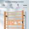 Freestanding Wall Mounted Towel Warmer Rack With LED Display Stainless Steel Electric Heated Drying 4