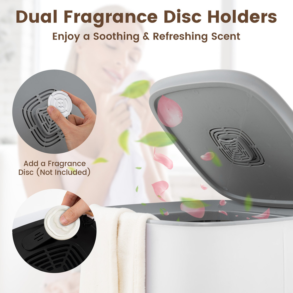 Luxury Hot Towel Bucket Warmer with Dual Heating Settings, Fast & Safe Electric Towel Heater for Home and Spa Use